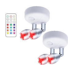 Upload image to gallery viewer, Spot Flexível Duplo Luz de LED com 13 Cores e Controle Remoto