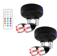 Upload image to gallery viewer, Spot Flexível Duplo Luz de LED com 13 Cores e Controle Remoto