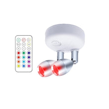 Upload image to gallery viewer, Spot Flexível Duplo Luz de LED com 13 Cores e Controle Remoto