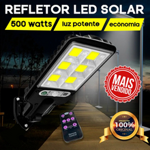 Carregar imagem no visualizador da galeria, Refletor de LED Solar Sustentável com Sensor de Movimento
